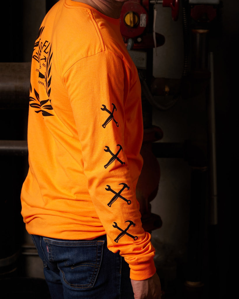 Approved Hi Vis Long Sleeve T-Shirt - Orange - Dixxon Flannel Co.