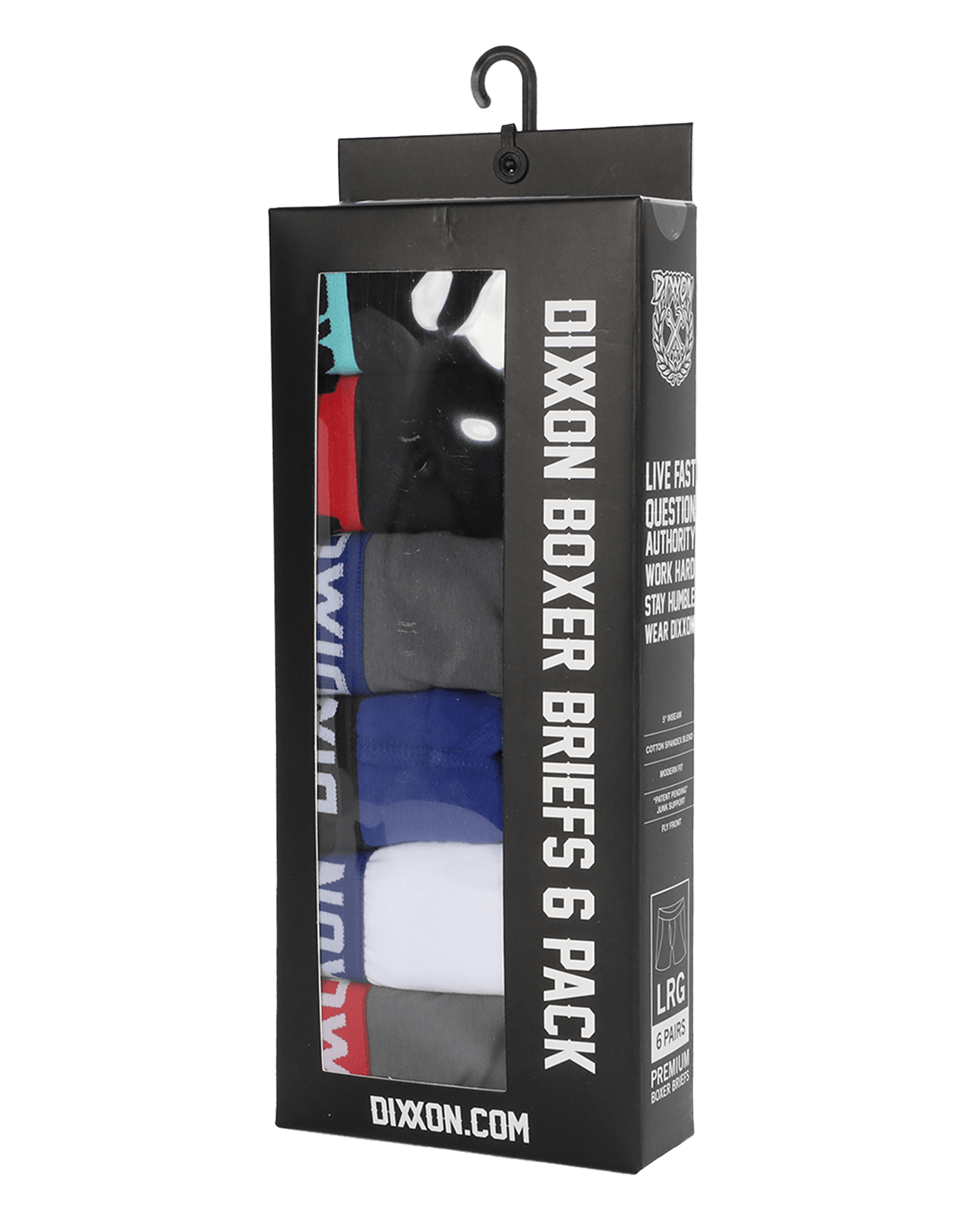 U.S. POLO MEN'S PACK 4 - STRETCH RED BLUE MEDIUM - UNDERWEAR BOXER BRIEF  COTTON
