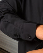 Bamboo Long Sleeve Dress Shirt 2.0 - Black - Dixxon Flannel Co.