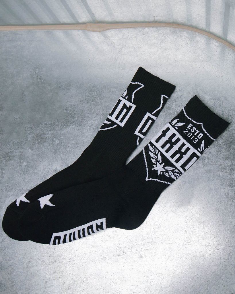 Beer Badge Premium Crew Socks - Dixxon Flannel Co.