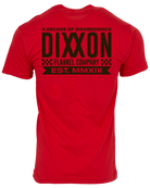 Black Decade of Disobedience T-Shirt - Red - Dixxon Flannel Co.