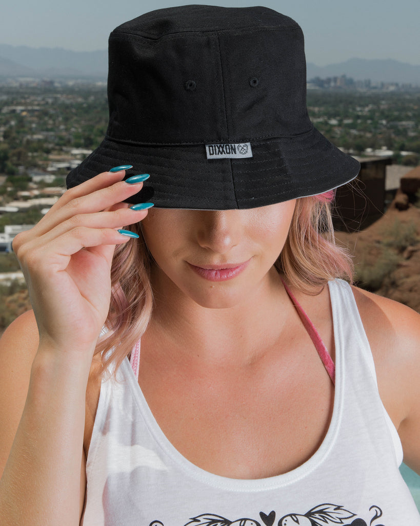 Black & Gray Reversible Bucket Hat - Dixxon Flannel Co.