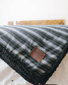 Black Serape Flannel Sherpa Blanket - Dixxon Flannel Co.