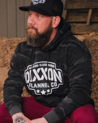Black & White Stencil Pullover Hoodie - Camo - Dixxon Flannel Co.