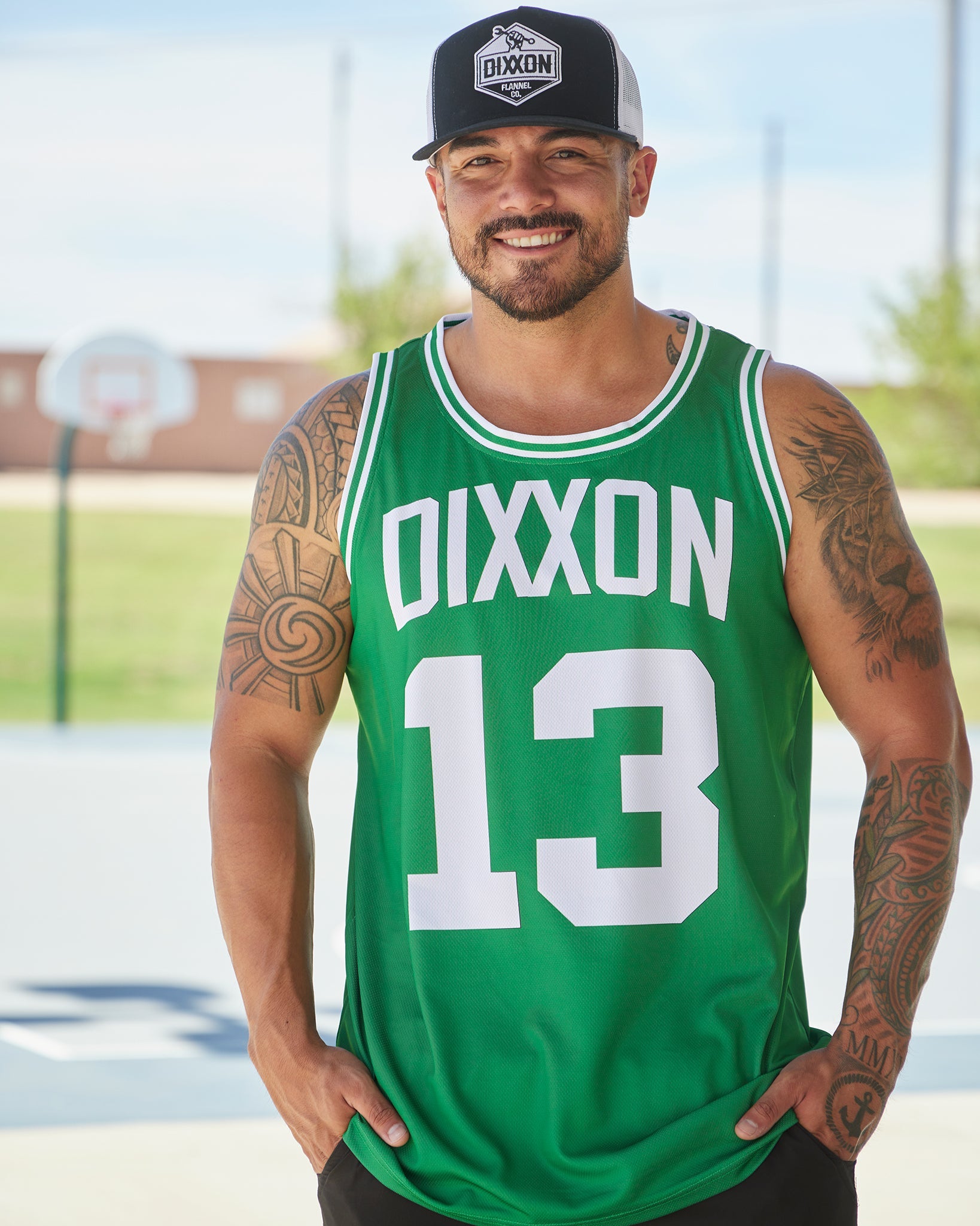 Blue Collar Jersey - Green & White - Dixxon Flannel Co.