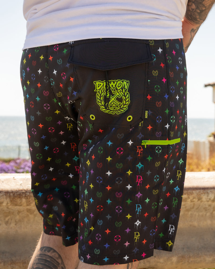 Bougie Boardshorts - Multi Drip - Dixxon Flannel Co.