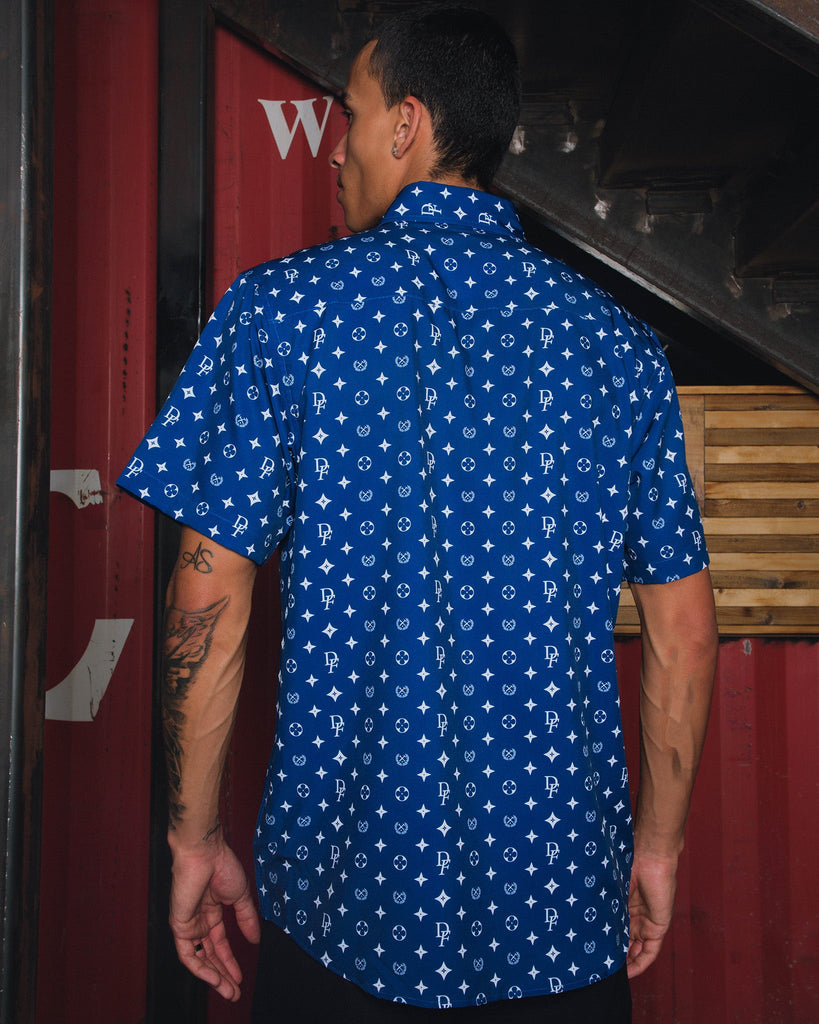 Bougie Short Sleeve - Blue & White - Dixxon Flannel Co.