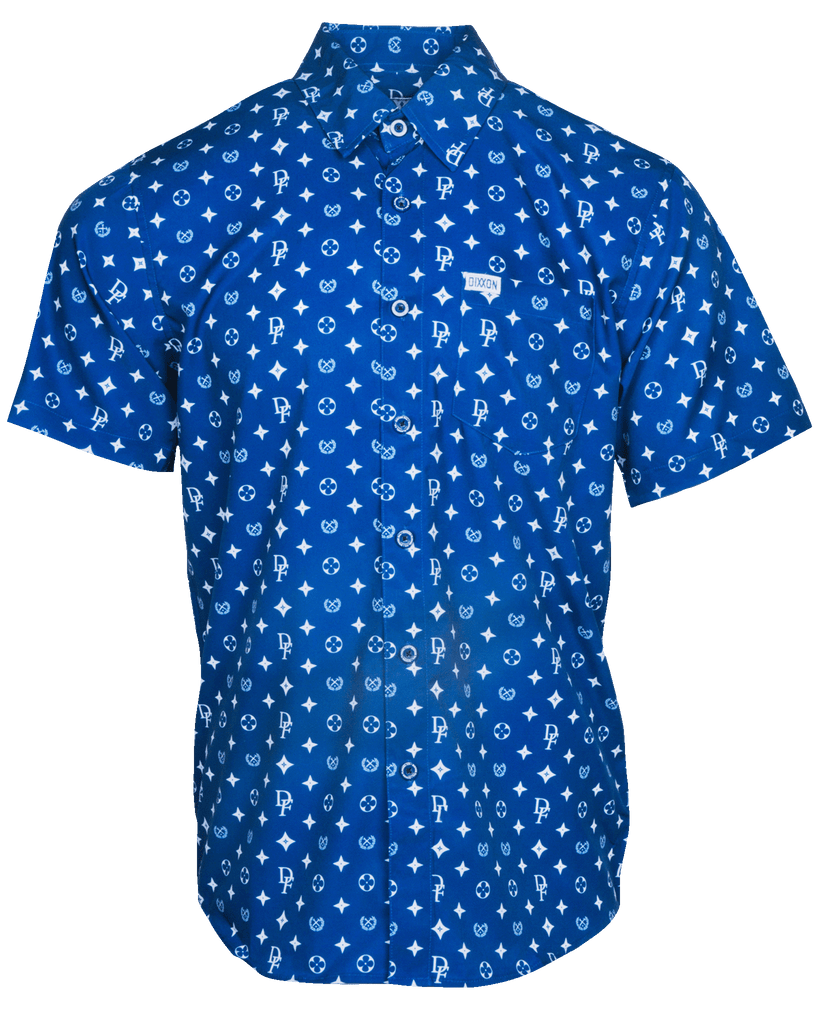 Bougie Short Sleeve - Blue & White - Dixxon Flannel Co.