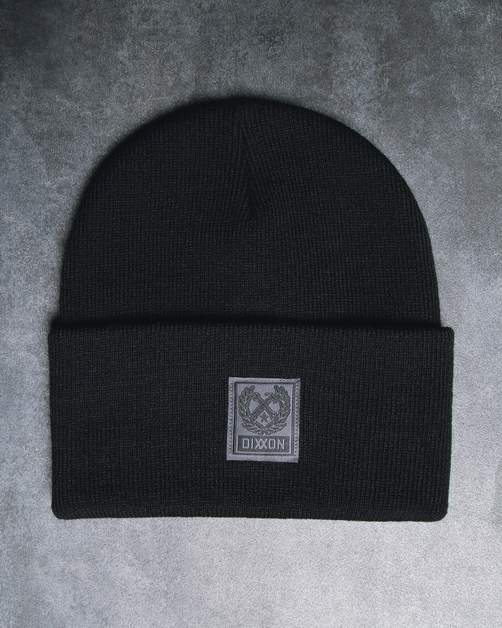Box Crest Ribbed Beanie - Blackest Friday - Dixxon Flannel Co.