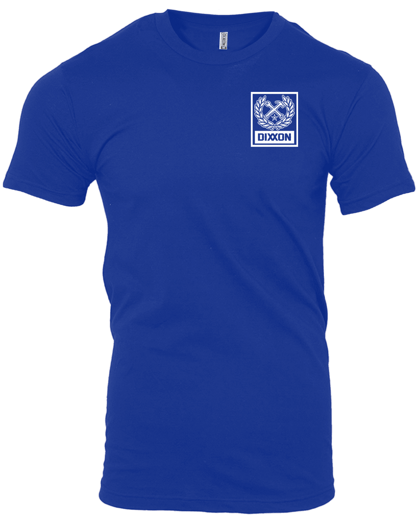 Box Crest T-Shirt - Blue & White - Dixxon Flannel Co.