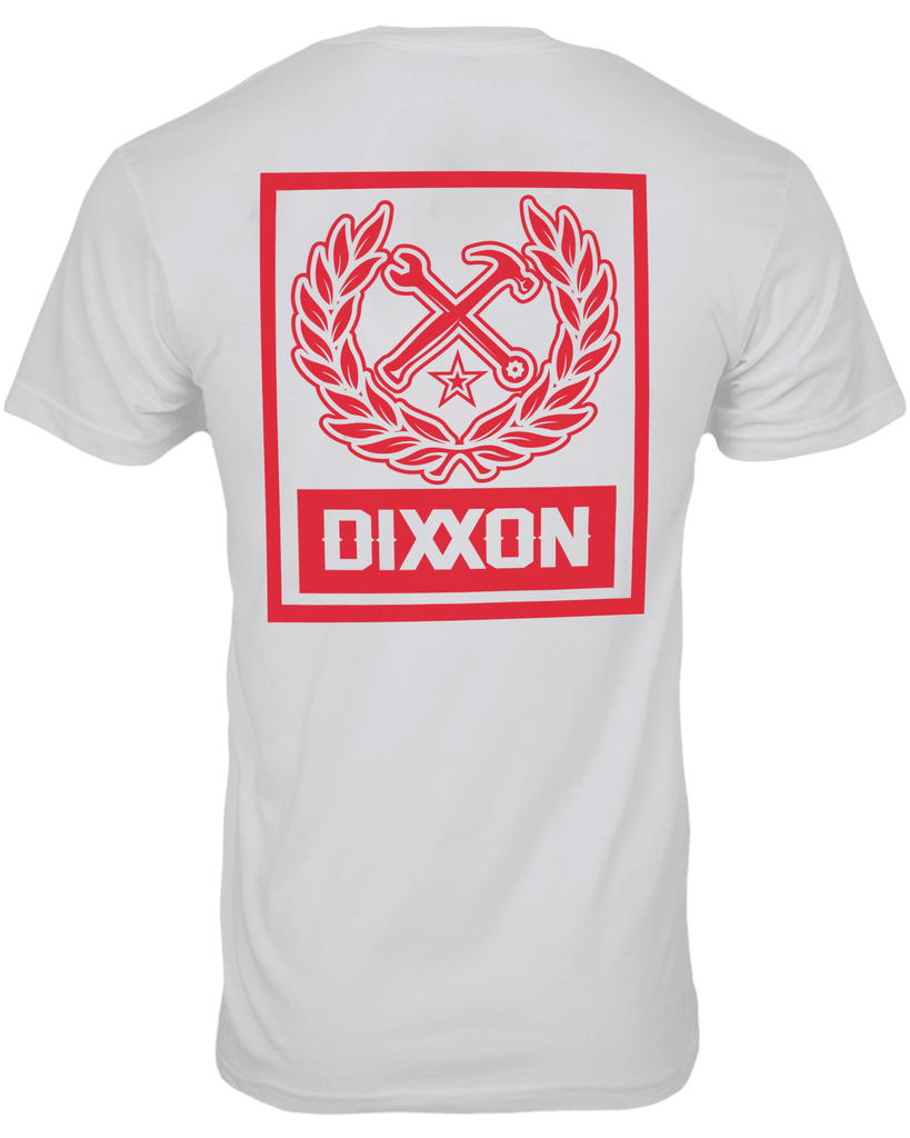 Box Crest T-Shirt - Red & White - Dixxon Flannel Co.