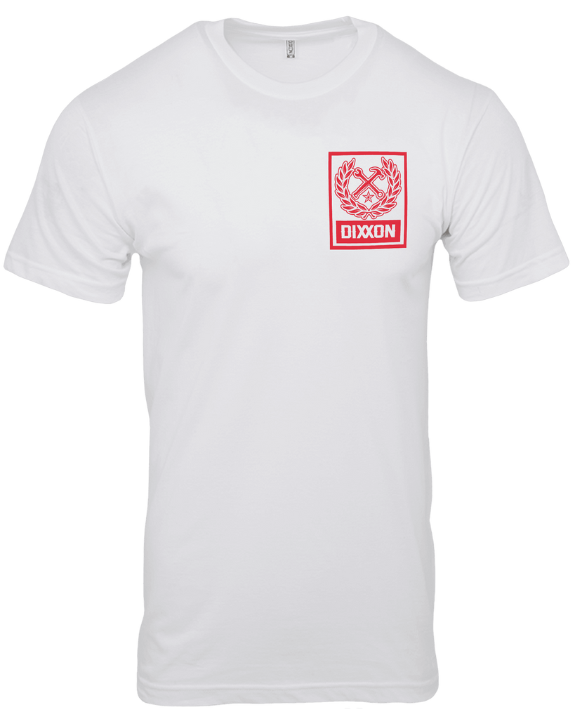 Box Crest T-Shirt - Red & White - Dixxon Flannel Co.