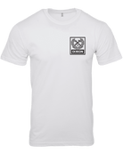 Box Crest T-Shirt - White & Black - Dixxon Flannel Co.