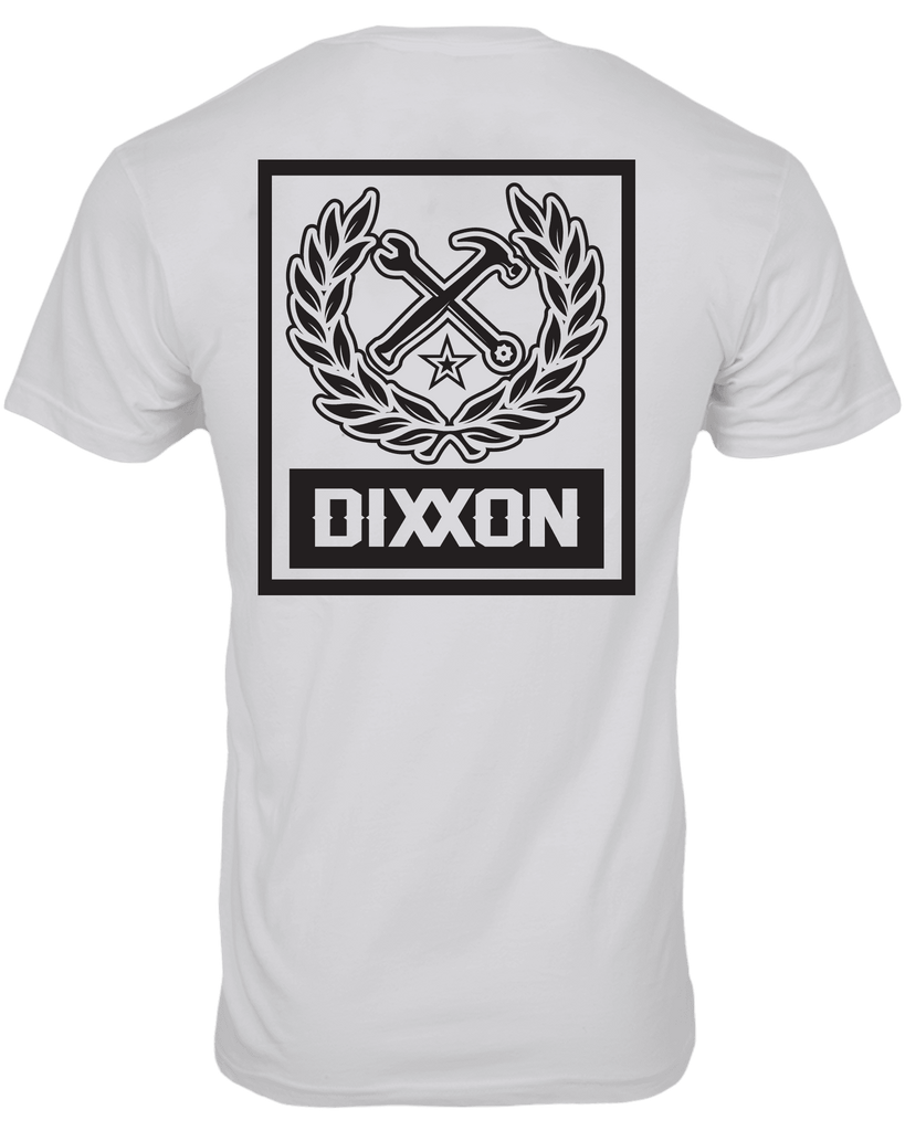 Box Crest T-Shirt - White & Black - Dixxon Flannel Co.