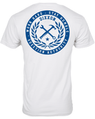 Branded T-Shirt - White & Blue - Dixxon Flannel Co.
