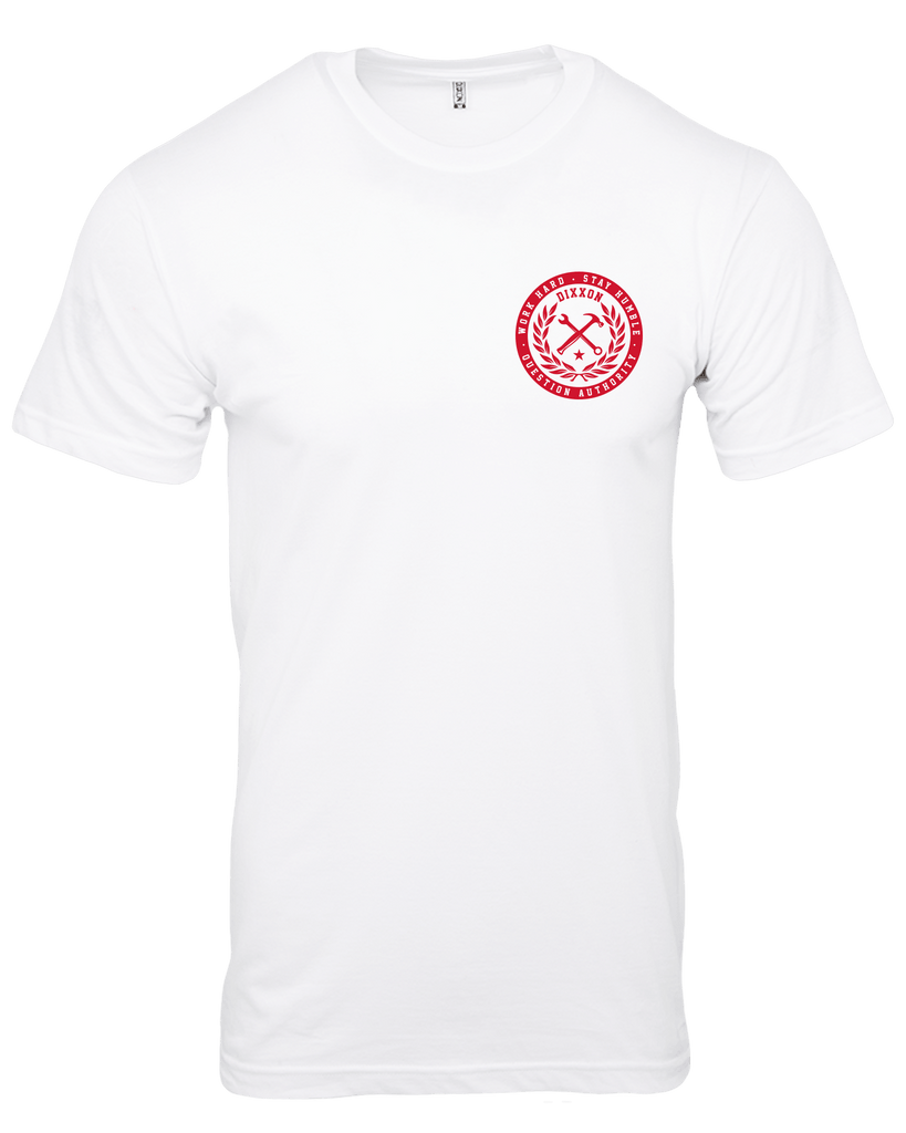 Branded T-Shirt - White & Red - Dixxon Flannel Co.