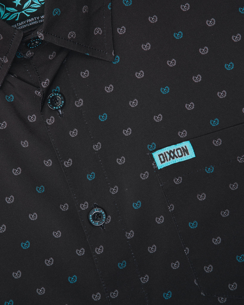 Brochacho Short Sleeve - Black & Tiffany - Dixxon Flannel Co.
