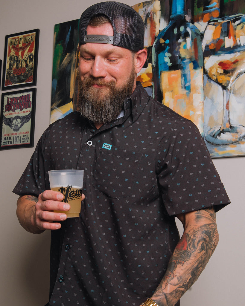 Brochacho Short Sleeve - Black & Tiffany - Dixxon Flannel Co.