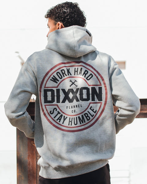 Brown & Black Corpo Zip Up - Heathered Gray | Dixxon