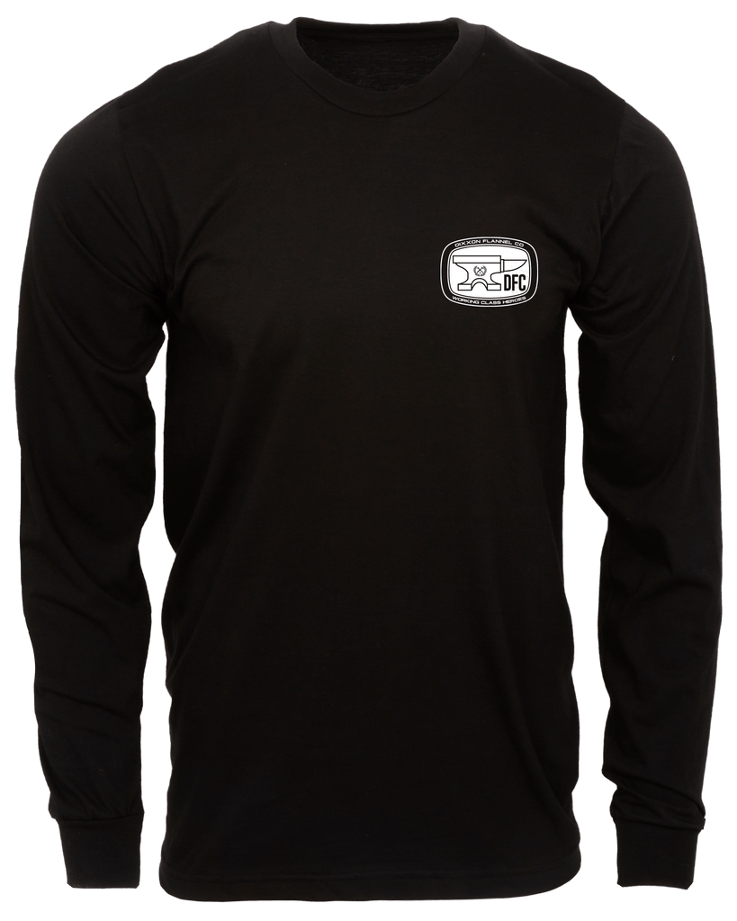 Checkpoint Long Sleeve T-Shirt - Black - Dixxon Flannel Co.