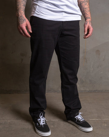 Slim Straight Chino Pants - Black | Dixxon Flannel Co.