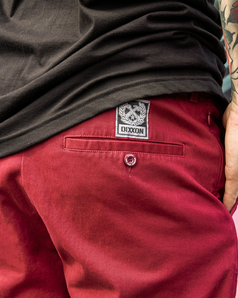 Chino Shorts - Maroon - Dixxon Flannel Co.