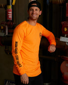 Corpo Hi Vis Long Sleeve T-Shirt - Orange - Dixxon Flannel Co.