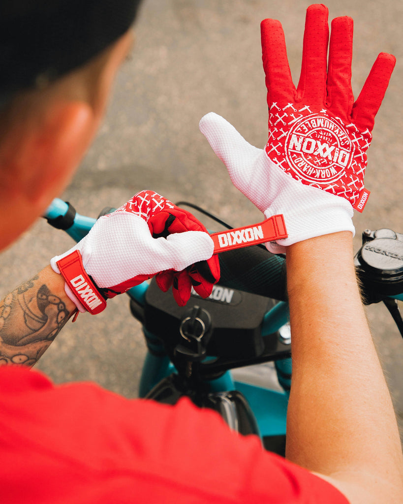 Corpo Moto Gloves - Red & White - Dixxon Flannel Co.