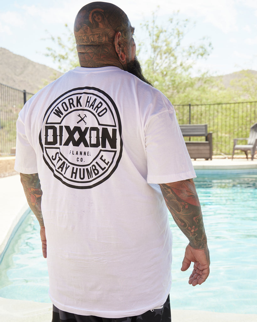 Corpo T-Shirt - White & Black - Dixxon Flannel Co.
