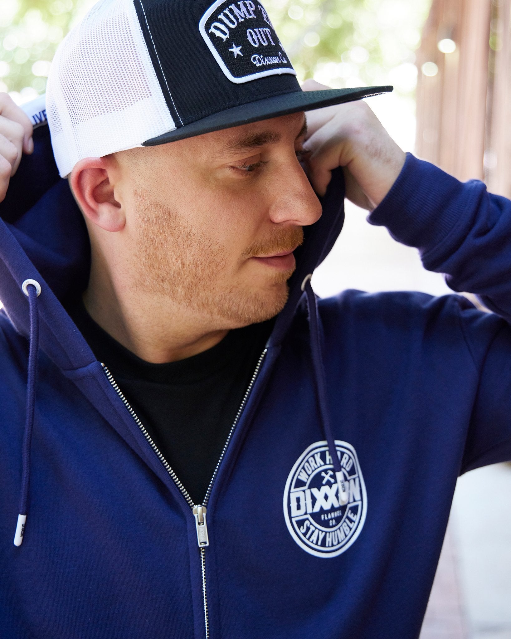 Corpo Zip Up Hoodie - Blue - Dixxon Flannel Co.