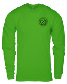 Crested Hi Vis Long Sleeve T-Shirt - Safety Green - Dixxon Flannel Co.