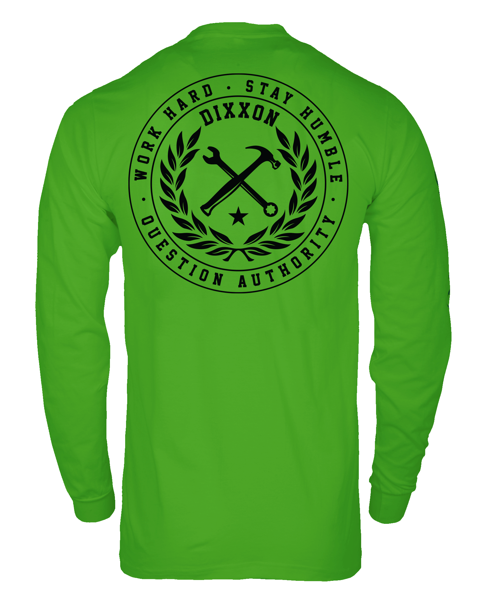Crested Hi Vis Long Sleeve T-Shirt - Safety Green - Dixxon Flannel Co.