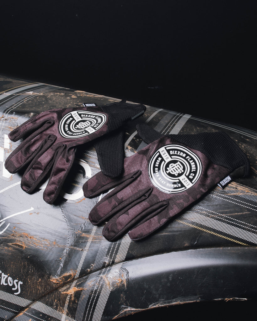 DFC Black Camo Moto Gloves - Dixxon Flannel Co.