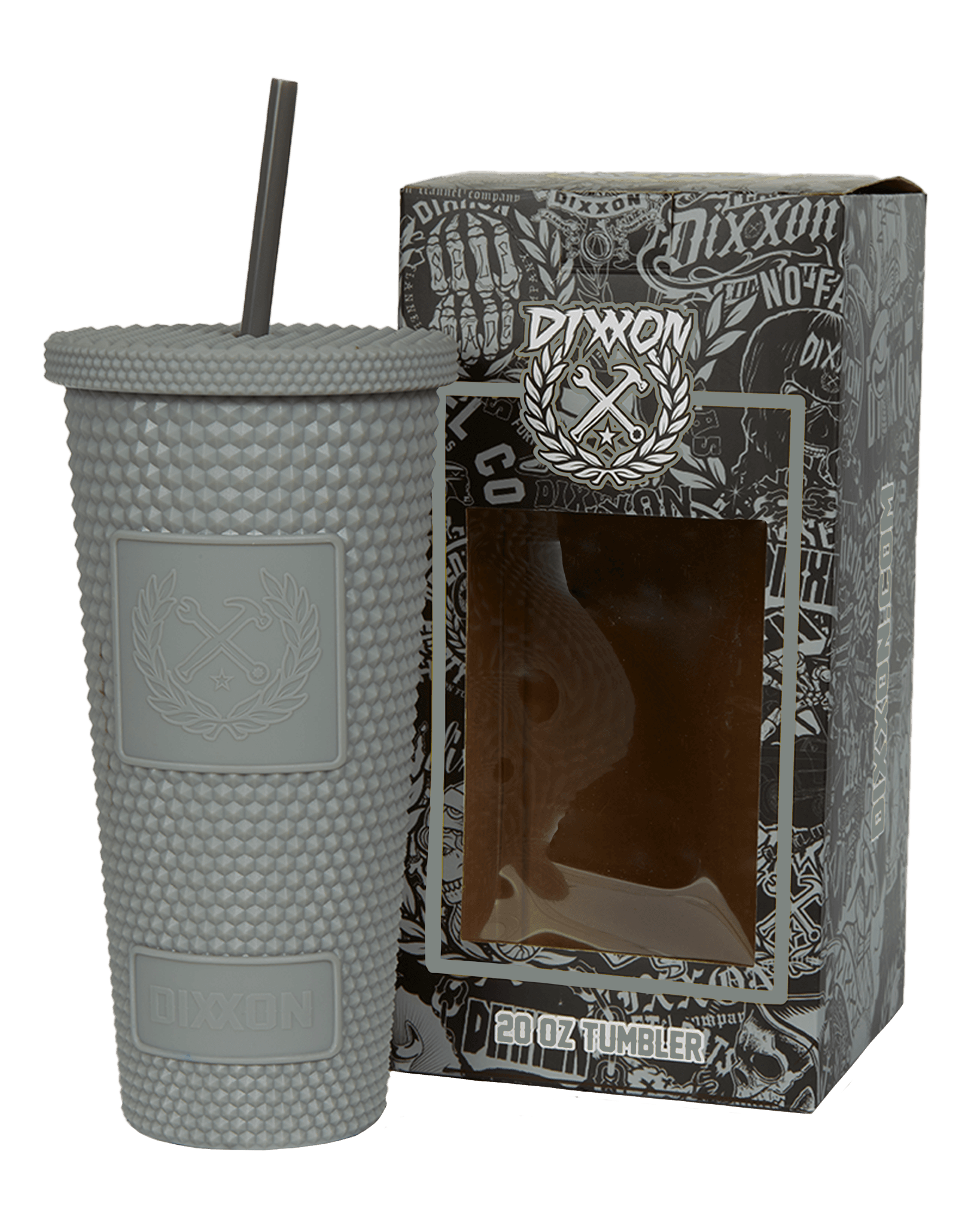 Dixxon Studded Matte Tumbler - Gray - Dixxon Flannel Co.