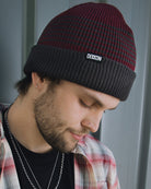 Dock Beanie - Maroon & Gray - Dixxon Flannel Co.