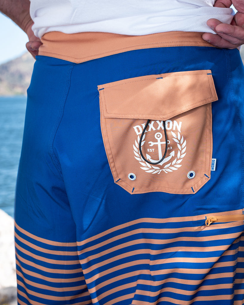 Doldrum Boardshorts - Blue & Peach - Dixxon Flannel Co.