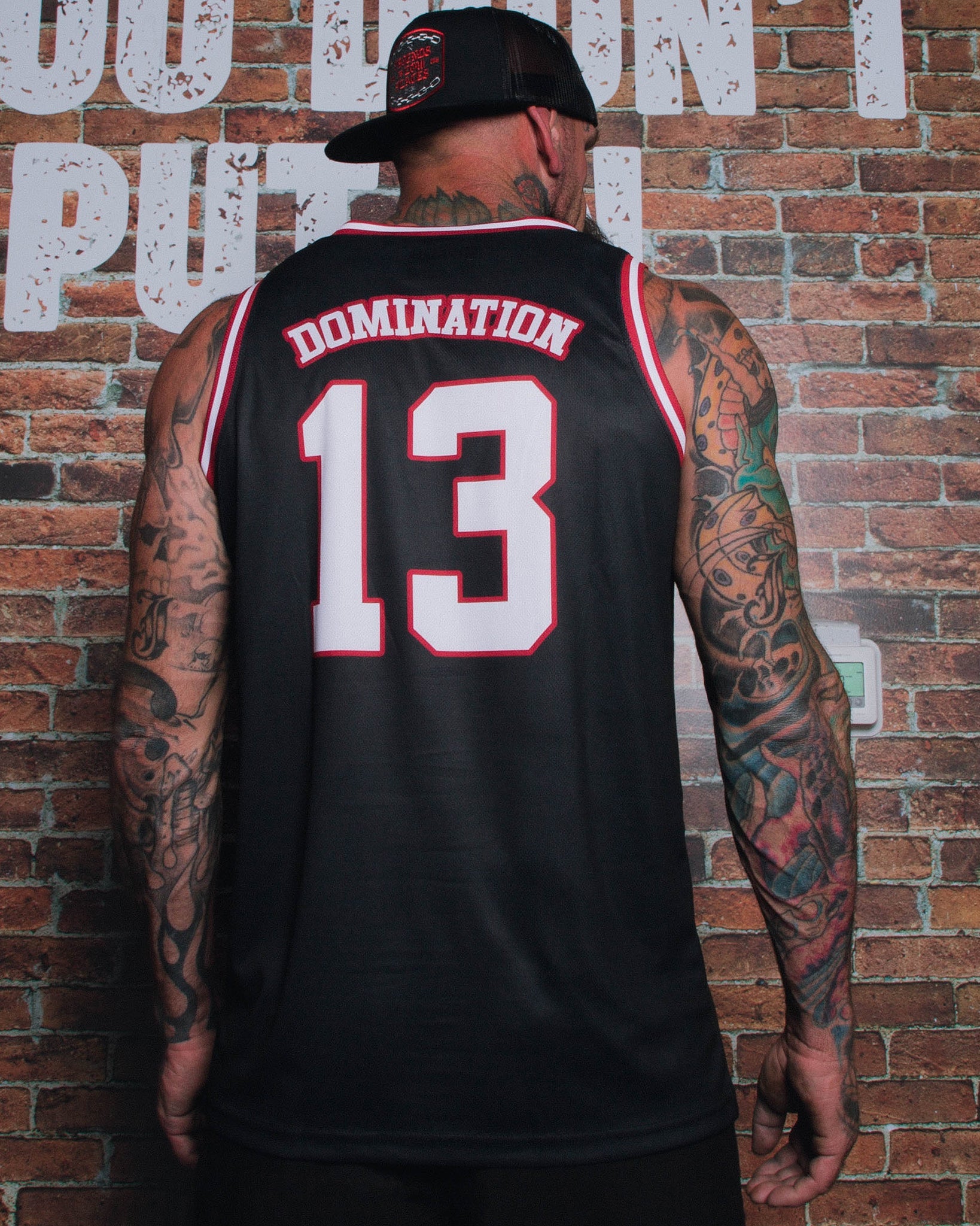 Domination Jersey - Black, Red, & White - Dixxon Flannel Co.