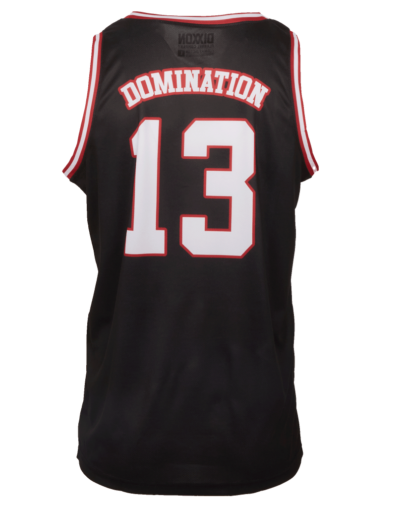Domination Jersey - Black, Red, & White - Dixxon Flannel Co.