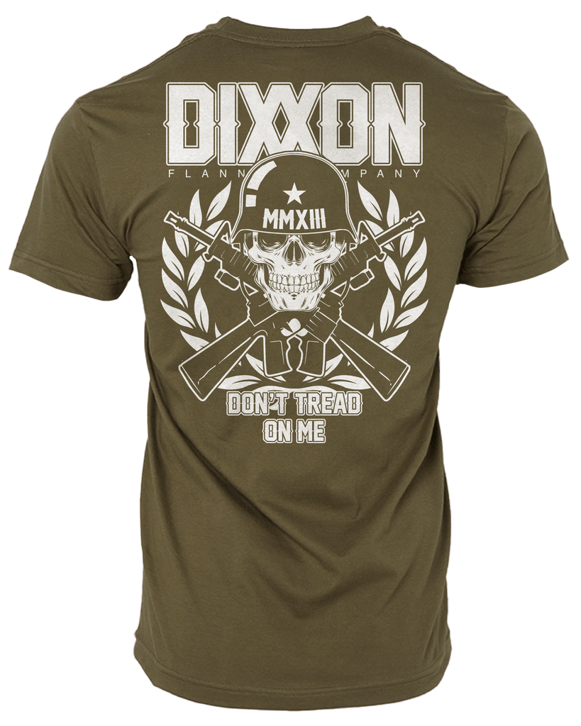 Don't Tread on Me T-Shirt - O.D. Green - Dixxon Flannel Co.