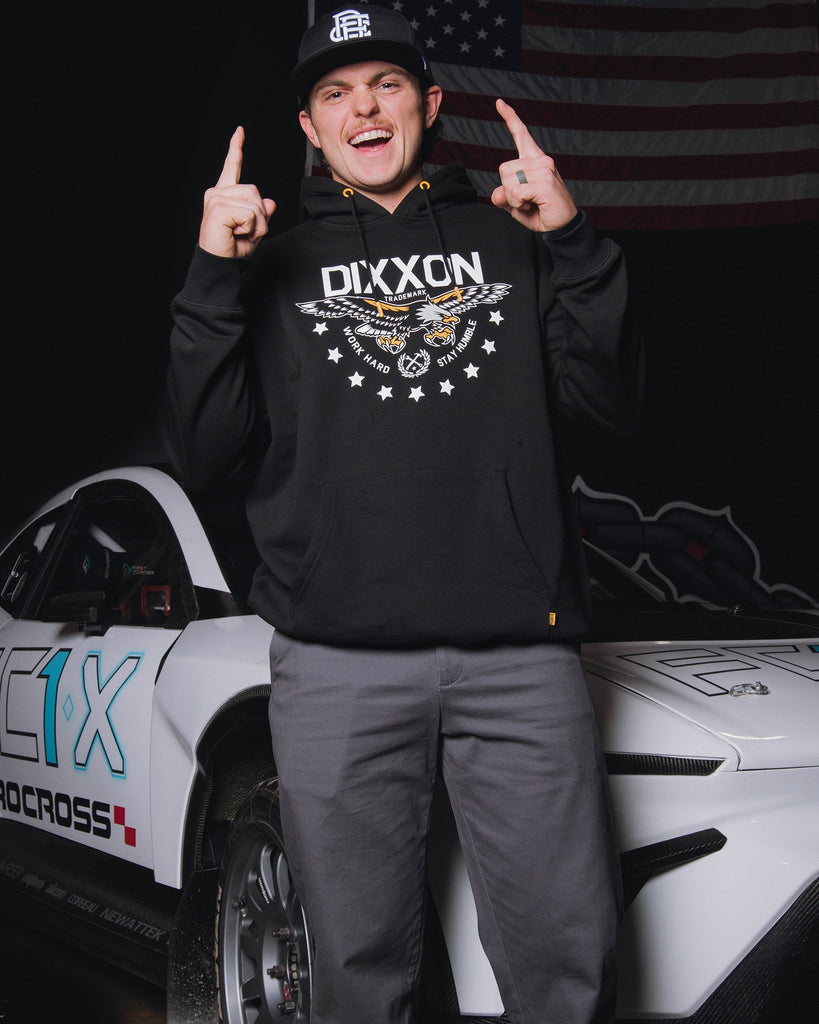 Eagle Pullover Hoodie - Black - Dixxon Flannel Co.