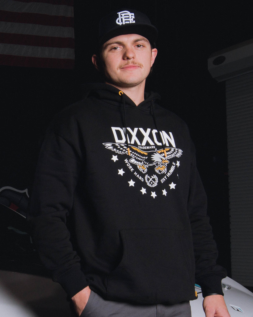 Eagle Pullover Hoodie - Black - Dixxon Flannel Co.