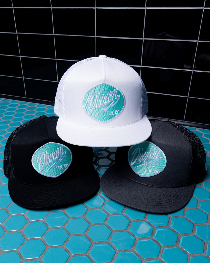 Esso Flat Bill Trucker Snapback - Tiffany - Dixxon Flannel Co.