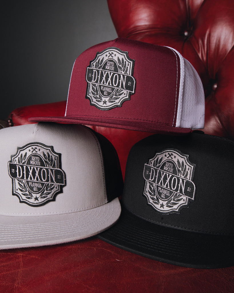 Established Crest Flat Bill Trucker Snapback - Dixxon Flannel Co.