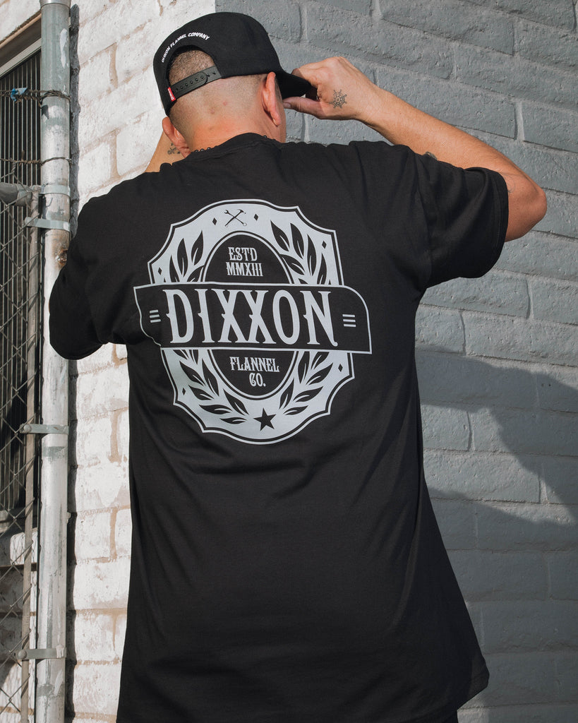 Established Crest T-Shirt - Black - Dixxon Flannel Co.