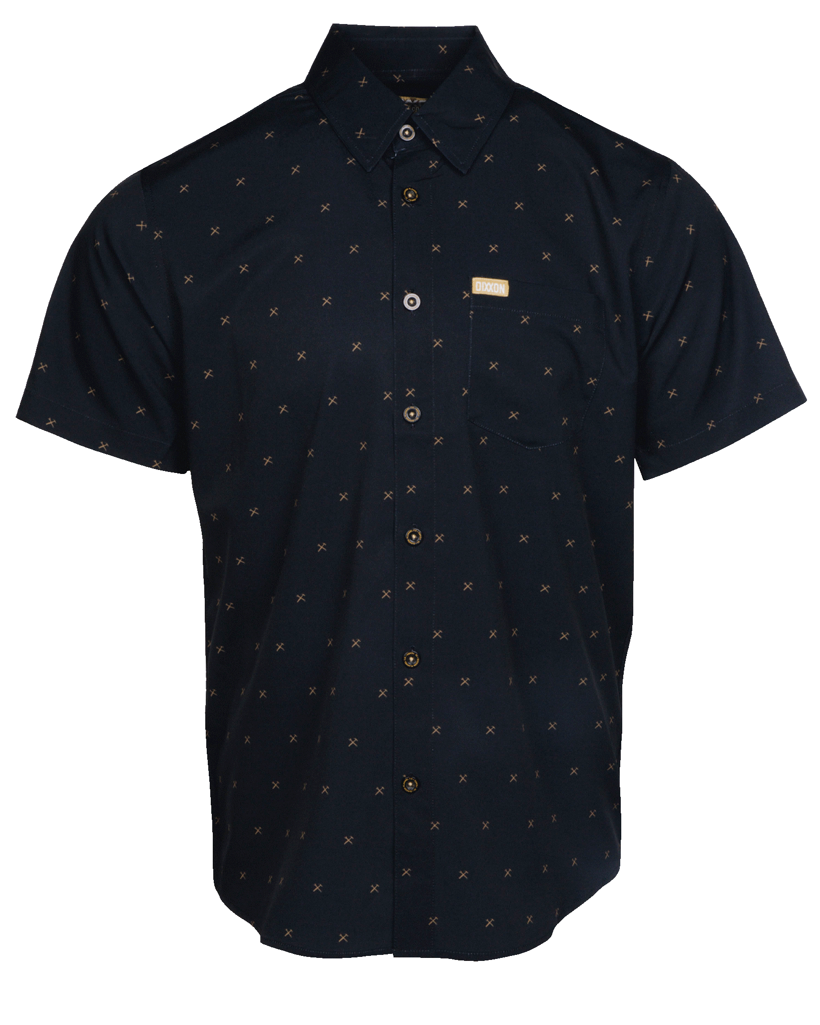Finney Short Sleeve - Black & Gold - Dixxon Flannel Co.