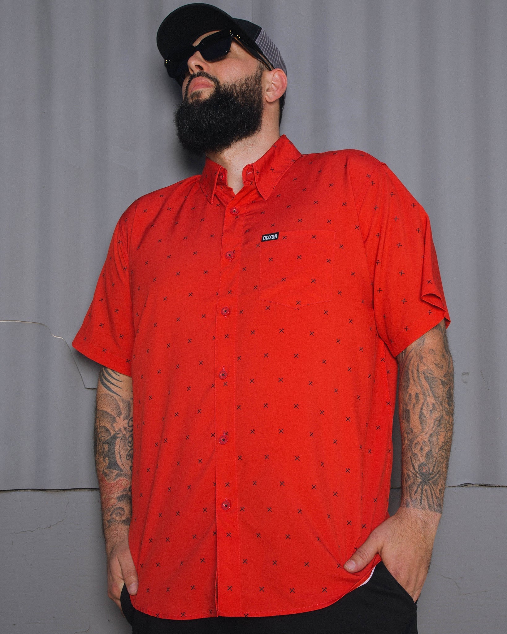 Finney Short Sleeve - Red & Black - Dixxon Flannel Co.
