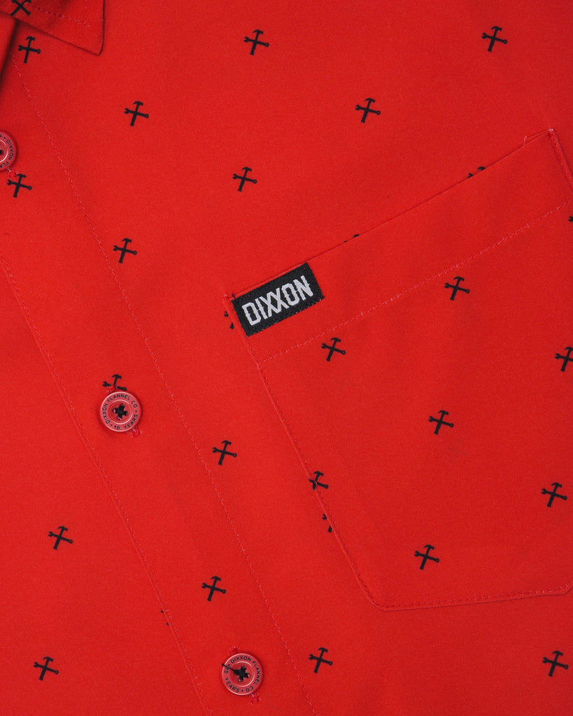 Finney Short Sleeve - Red & Black - Dixxon Flannel Co.