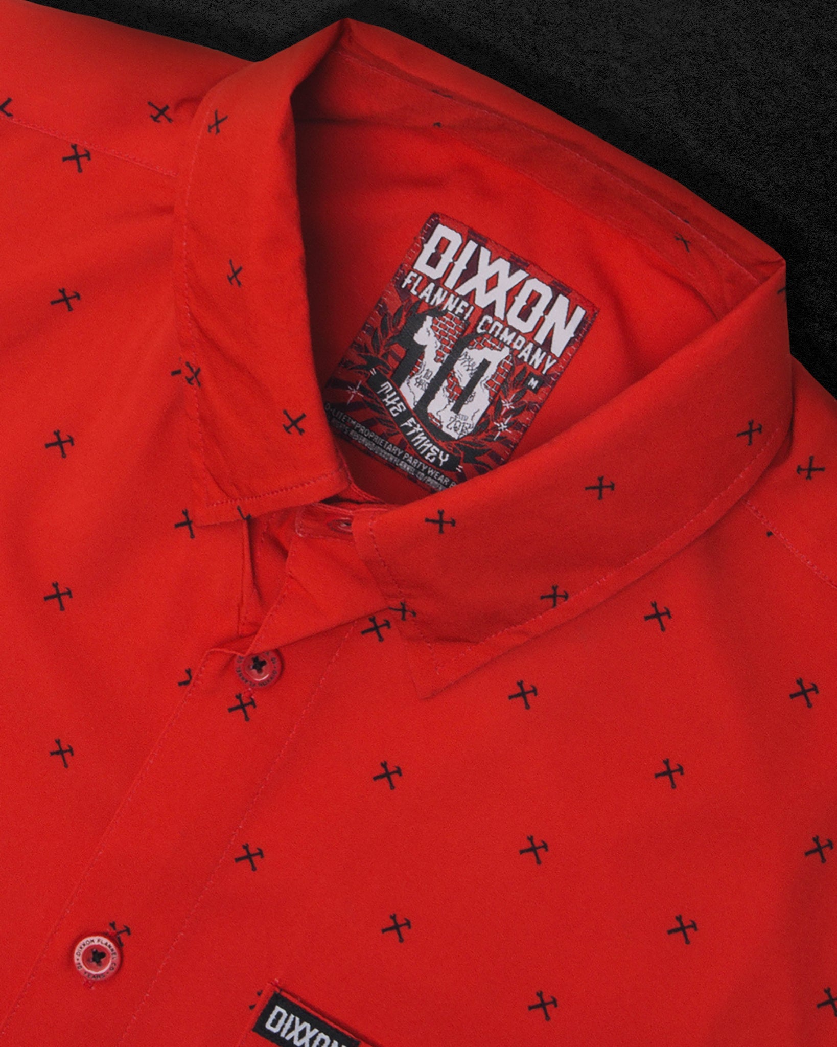 Finney Short Sleeve - Red & Black - Dixxon Flannel Co.