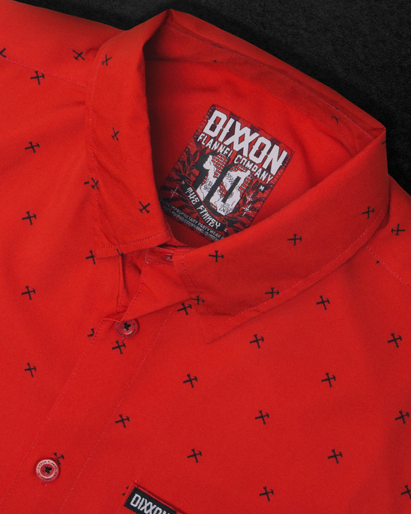 Finney Short Sleeve - Red & Black - Dixxon Flannel Co.
