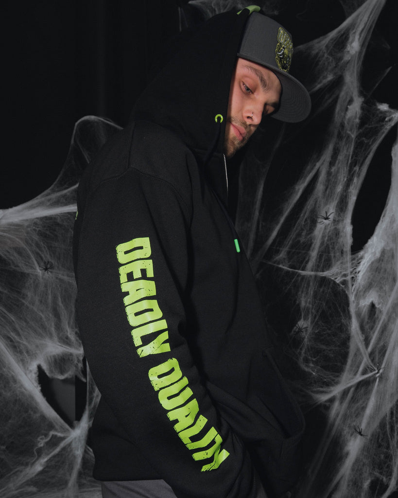 Frankenstein Zip Up Hoodie - Black - Dixxon Flannel Co.